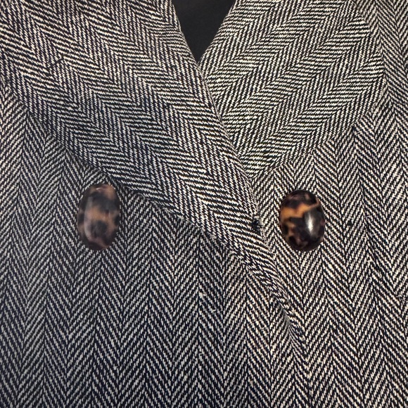 Christian Dior Vintage Woman’s Blazer Leopard Collar Detail 100% Silk - Picture 12 of 14